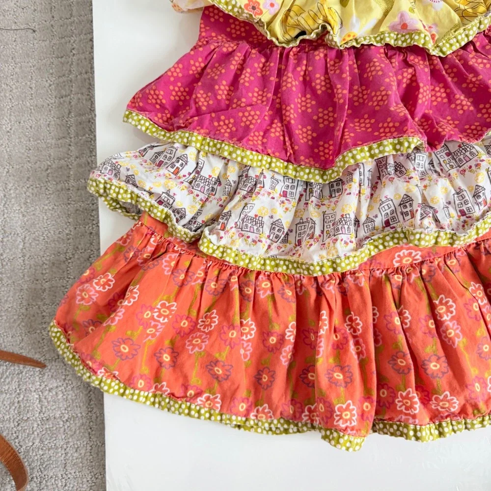 Jelly The Pug Tiered Girls Dress Size 4T‎